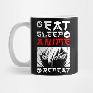 EAT SLEEP ANIME REPEAT Mug